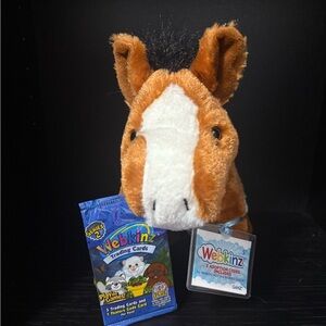 NWT GANZ Webkinz Bay Horse WK00034